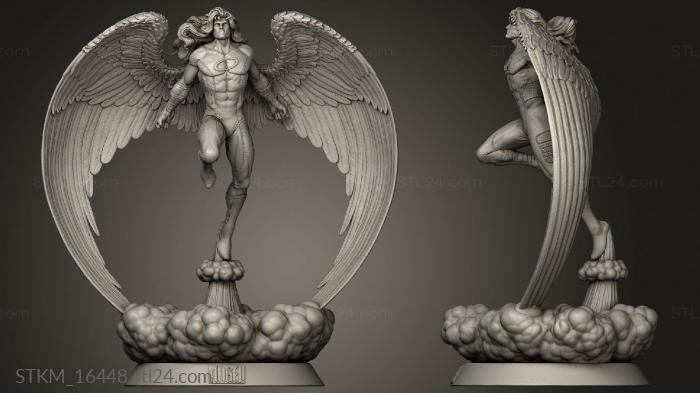 Figurines heroes, monsters and demons (men Angel Xmen NSF FI Angellogo, STKM_16448) 3D models for cnc