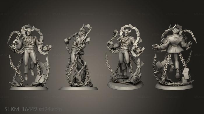 Figurines heroes, monsters and demons (Udoroth the Devil Boss, STKM_16449) 3D models for cnc