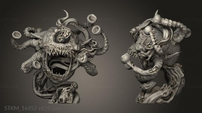 Figurines heroes, monsters and demons (Undead Beholder Eye, STKM_16452) 3D models for cnc