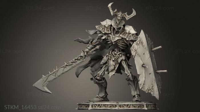 Figurines heroes, monsters and demons (Undead Knight DK, STKM_16453) 3D models for cnc