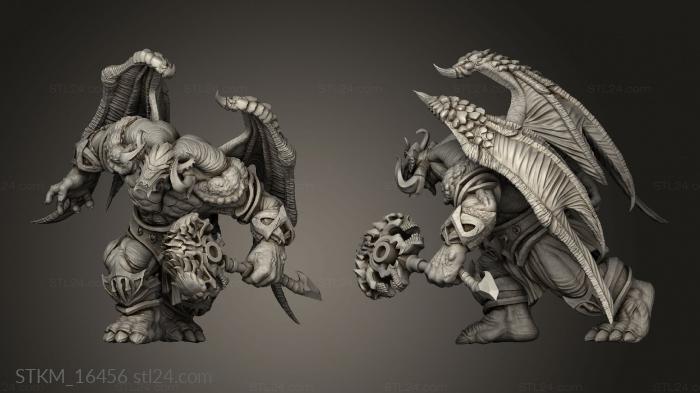 Figurines heroes, monsters and demons (Tome Demons Outworld Crushers X, STKM_16456) 3D models for cnc