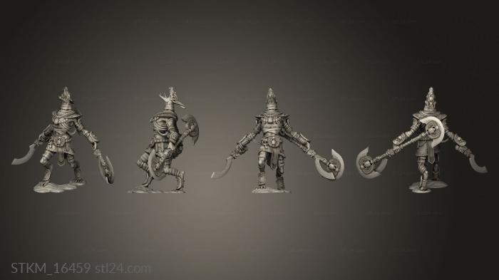Статуэтки герои, монстры и демоны (Ушабти ЛК Ушебти, STKM_16459) 3D модель для ЧПУ станка