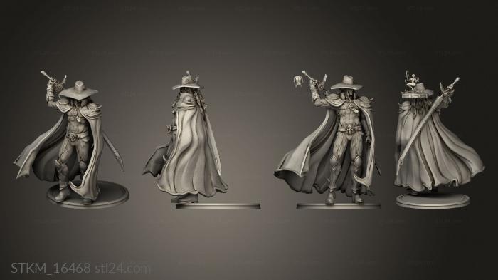 Figurines heroes, monsters and demons (Vampire Hunter, STKM_16468) 3D models for cnc