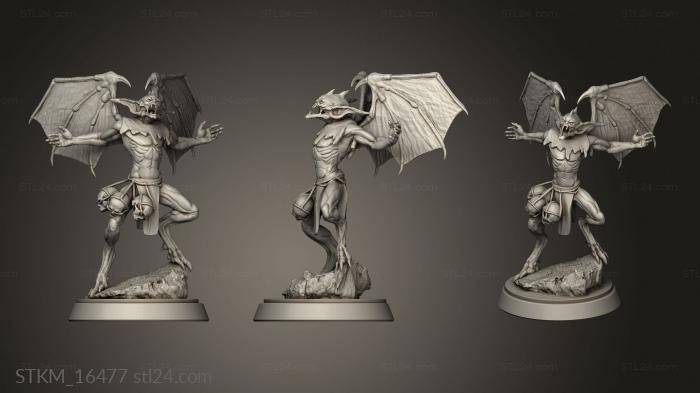 Figurines heroes, monsters and demons (Vampire, STKM_16477) 3D models for cnc