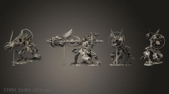 Статуэтки герои, монстры и демоны (Ваше паническое бегство из Тригуна, STKM_16484) 3D модель для ЧПУ станка