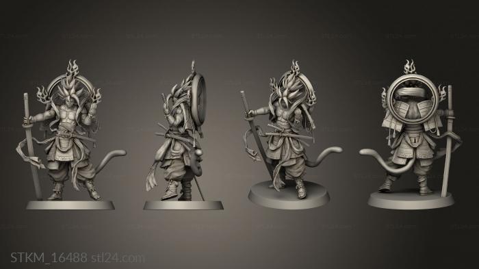 Figurines heroes, monsters and demons (Vegeto Samurai, STKM_16488) 3D models for cnc