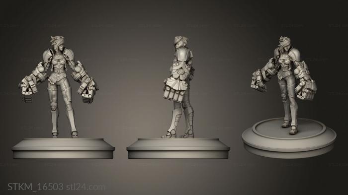 Figurines heroes, monsters and demons (Vi Flycat, STKM_16503) 3D models for cnc