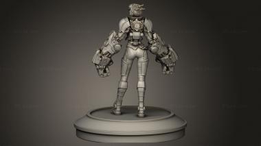 Figurines heroes, monsters and demons (Vi Flycat, STKM_16503) 3D models for cnc