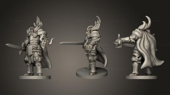 Figurines heroes, monsters and demons (Animated Armor, STKM_1652) 3D models for cnc