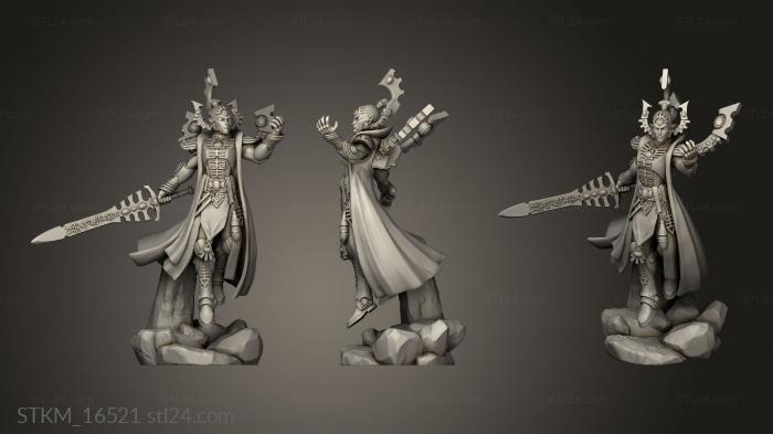 Figurines heroes, monsters and demons (Warseer Back, STKM_16521) 3D models for cnc