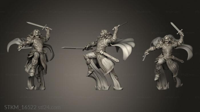 Figurines heroes, monsters and demons (ork Baldur Action, STKM_16522) 3D models for cnc