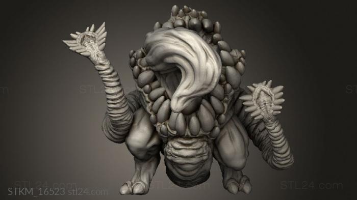 Figurines heroes, monsters and demons (Through Warp beast, STKM_16523) 3D models for cnc