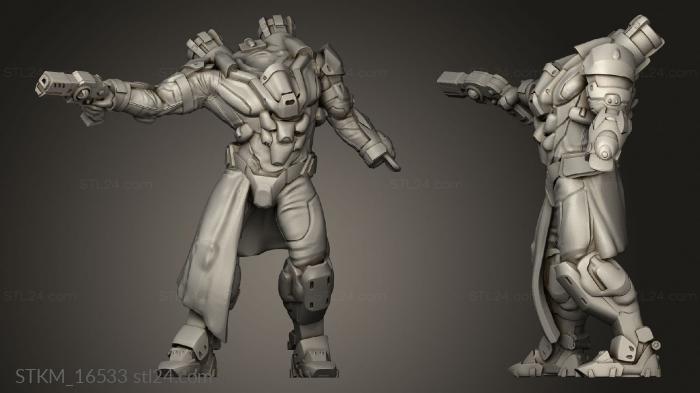 Figurines heroes, monsters and demons (Water Trooper, STKM_16533) 3D models for cnc