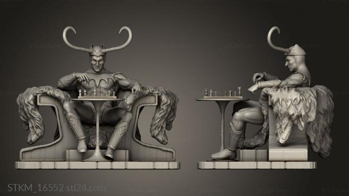 Loki playing chess