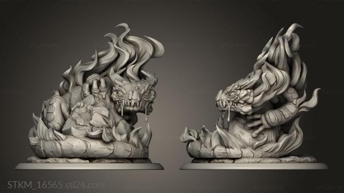 Figurines heroes, monsters and demons (White Werewolf Tavern Sec Ann Salamander, STKM_16565) 3D models for cnc