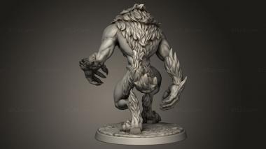 Figurines heroes, monsters and demons (White werewolf tavern Werewolves Common, STKM_16566) 3D models for cnc