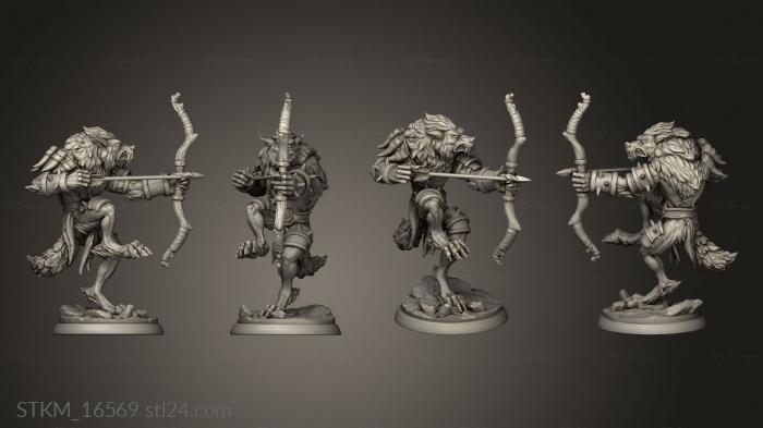 Figurines heroes, monsters and demons (White Werewolf Tavern Werewolves vs, STKM_16569) 3D models for cnc