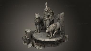 Figurines heroes, monsters and demons (White Werewolf Tavern, STKM_16571) 3D models for cnc