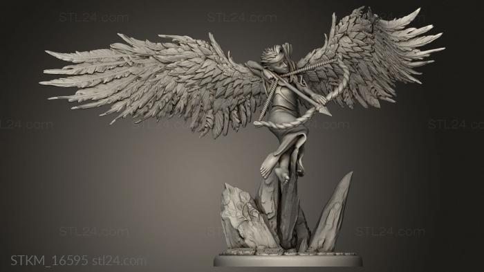 Figurines heroes, monsters and demons (Winged Valkyries Odin Elite Forces Odins Valkyrie, STKM_16595) 3D models for cnc