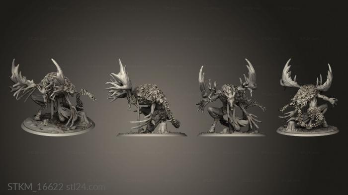 Figurines heroes, monsters and demons (Moth The Dead Walker, STKM_16622) 3D models for cnc