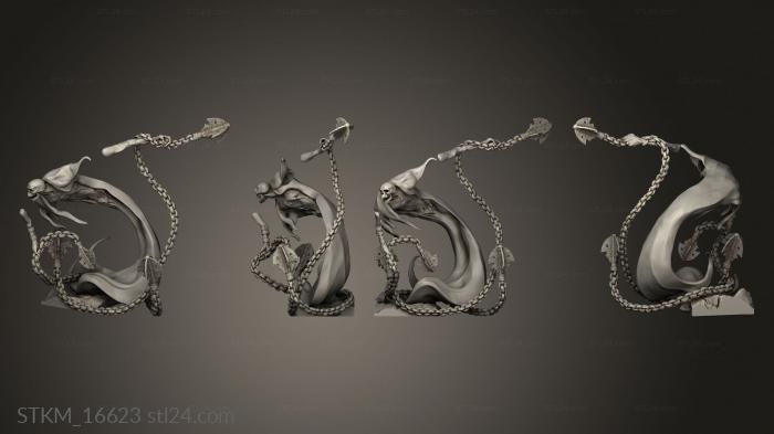 Статуэтки герои, монстры и демоны (Привратники Призрачных Королей, STKM_16623) 3D модель для ЧПУ станка