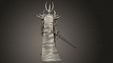 Figurines heroes, monsters and demons (king king cape sword, STKM_16628) 3D models for cnc