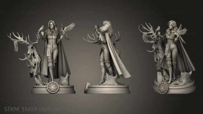 Figurines heroes, monsters and demons (YENNEFER, STKM_16654) 3D models for cnc