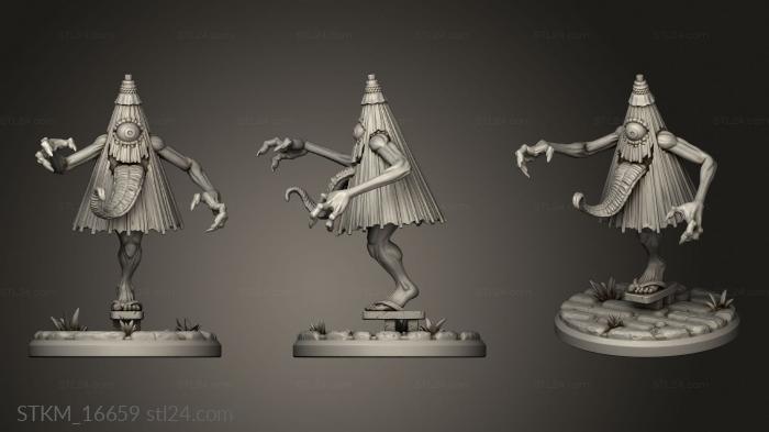 Figurines heroes, monsters and demons (Yokai Encounter KARAKASA, STKM_16659) 3D models for cnc