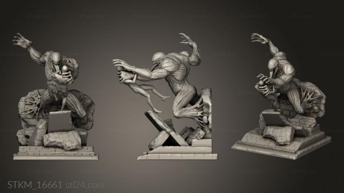 Figurines heroes, monsters and demons (Patron Rewards Venom Statue All, STKM_16661) 3D models for cnc