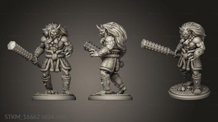 Figurines heroes, monsters and demons (Yokai Encounter ONI, STKM_16662) 3D models for cnc