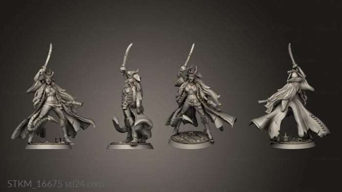 Figurines heroes, monsters and demons (Zassaryah Wave sher, STKM_16675) 3D models for cnc