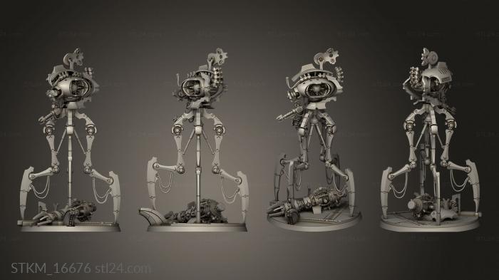 Figurines heroes, monsters and demons (Zero Electro Jellyfish Fishof Doom ZZ EJF Back Leg, STKM_16676) 3D models for cnc