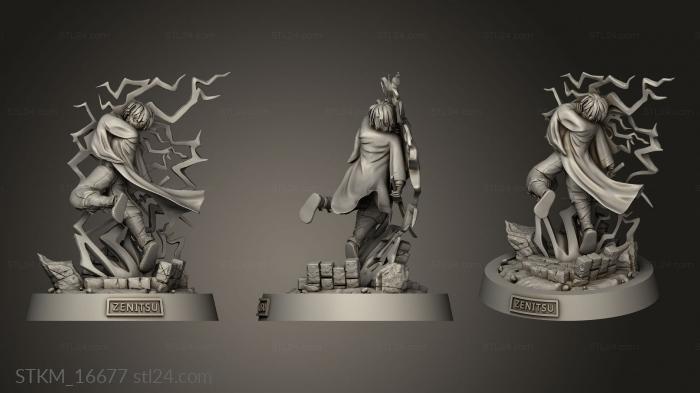 Figurines heroes, monsters and demons (Zenitsu, STKM_16677) 3D models for cnc