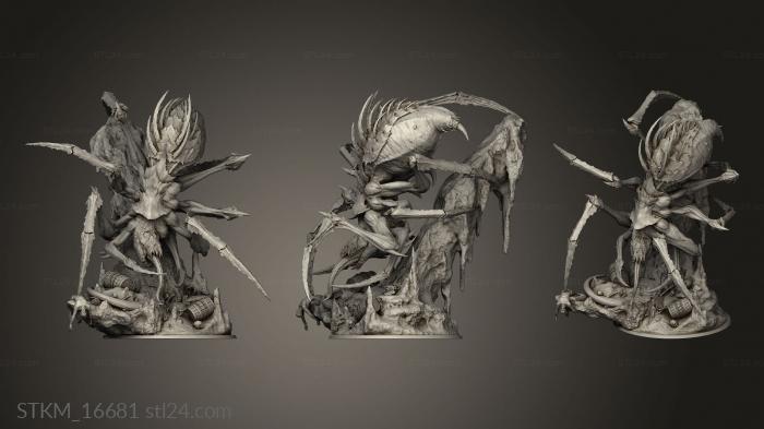 Figurines heroes, monsters and demons (Pestilence pest, STKM_16681) 3D models for cnc