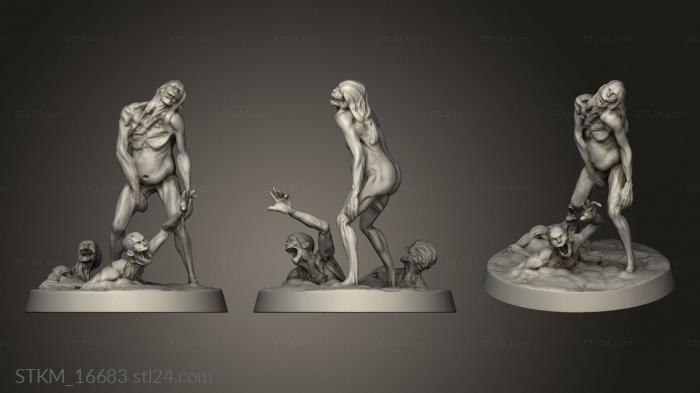 Figurines heroes, monsters and demons (Zhorde, STKM_16683) 3D models for cnc