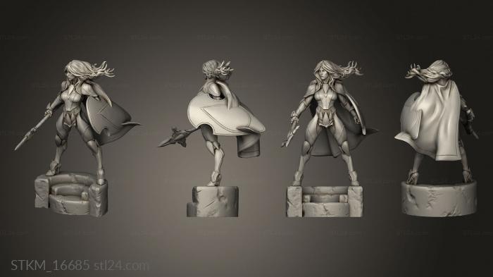 Figurines heroes, monsters and demons (Zodiac War Aquarius, STKM_16685) 3D models for cnc