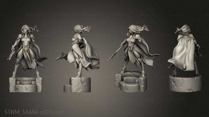 Figurines heroes, monsters and demons (Zodiac War Aquarius, STKM_16686) 3D models for cnc