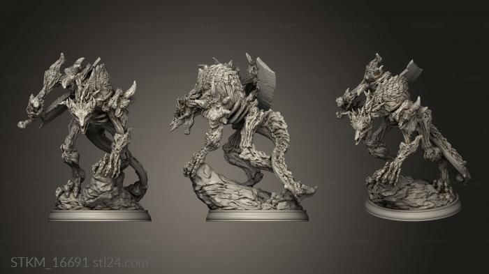 Figurines heroes, monsters and demons (Zombie Boss, STKM_16691) 3D models for cnc