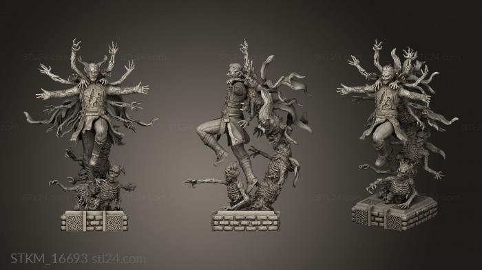 Figurines heroes, monsters and demons (Zombie Strange Ghost level, STKM_16693) 3D models for cnc