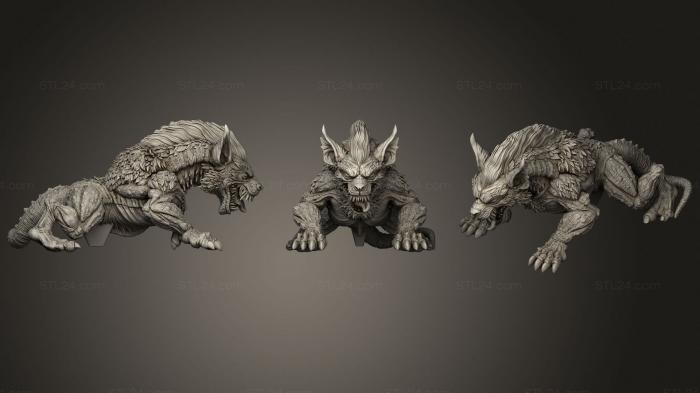 Figurines heroes, monsters and demons (April Cerberus 1 Head, STKM_1670) 3D models for cnc