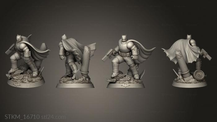 Figurines heroes, monsters and demons (Batman, STKM_16710) 3D models for cnc