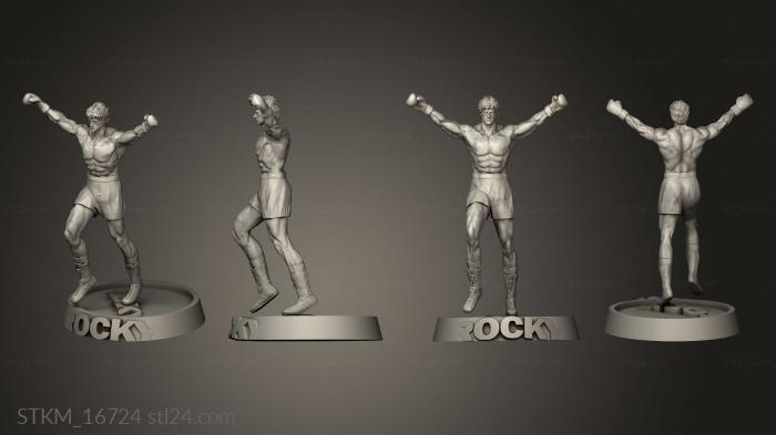 Figurines heroes, monsters and demons (ROCKY Ev ROCK Yver Balboa Danilo Di Paolantonio, STKM_16724) 3D models for cnc