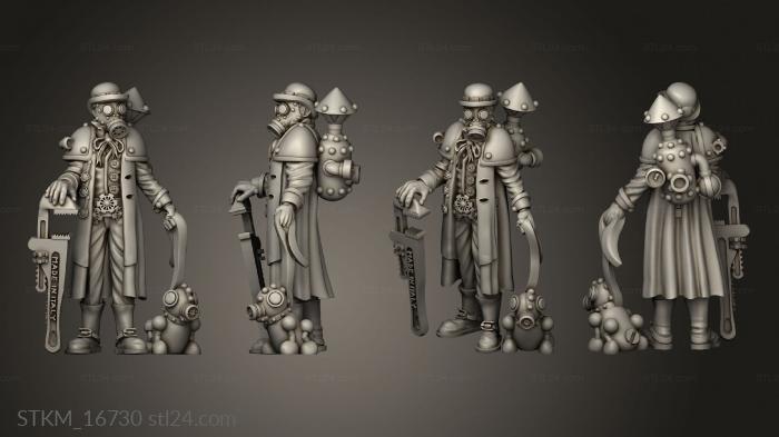 Figurines heroes, monsters and demons (Citizens scientist, STKM_16730) 3D models for cnc