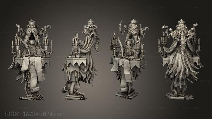 Figurines heroes, monsters and demons (Nighthaunt Scribe Doom Koshes, STKM_16734) 3D models for cnc