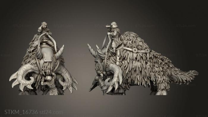 Figurines heroes, monsters and demons (Imperial Ice crusher officer beast, STKM_16736) 3D models for cnc