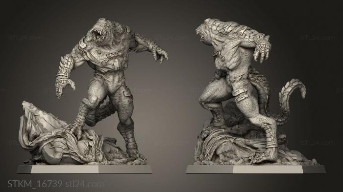 Figurines heroes, monsters and demons (Saurian Native Diplomacy Gorisaur, STKM_16739) 3D models for cnc