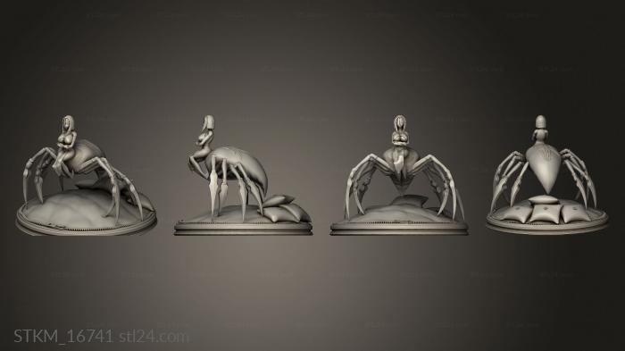 Статуэтки герои, монстры и демоны (Рахнера Арахнера Монстр Мусуме Ничиджу Хентай, STKM_16741) 3D модель для ЧПУ станка
