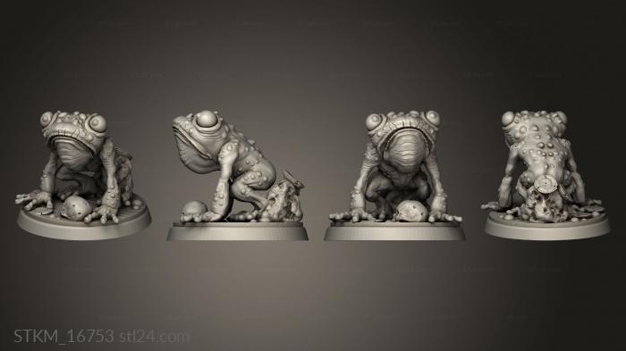 Figurines heroes, monsters and demons (Swamp Invasion, STKM_16753) 3D models for cnc