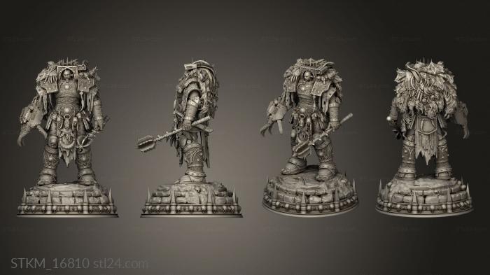 Figurines heroes, monsters and demons (Warhammer Horus Lupercal, STKM_16810) 3D models for cnc