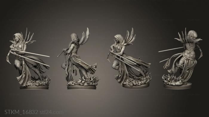Статуэтки герои, монстры и демоны (Скульптура графа Дуку Вентресса из Звездных войн, STKM_16832) 3D модель для ЧПУ станка